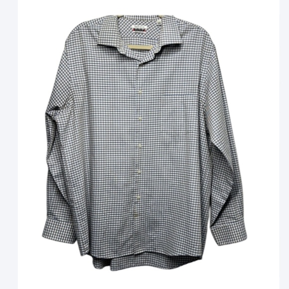 Van Heusen Men’s Plaid Dress Shirt | Long Sleeve Button Down | Neck 17 34/35 - Picture 2 of 6